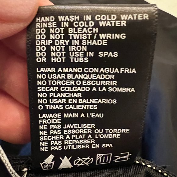 Always Classy! DKNY Black Ruched Halter Neck One-Piece Swim Suit Size XL - Picture 9 of 10